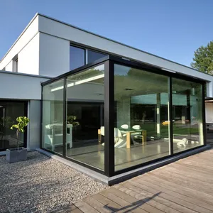Summer Sunroom Greenhouse Sliding Storm Door Front Exterior
