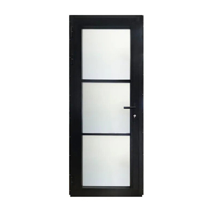 French Style Thermal Break Aluminum Doors Glass Hinged Front Door