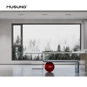 Energy Saving Hollow Glass Insulated Aluminum Casement Windows Soundproof Double Glazed Out Swing Window