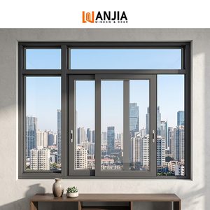 Thermal Break Aluminum Sliding Window Modern Sliding Glass Windows