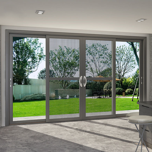 Modern Residential Aluminum Alloy Double-glazed Soundproof Stacked Windows Vertically Opening and Folding Custom Design