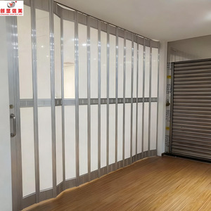Sliding Bifolding Garage Door Windproof Safety Partition Accordion Door