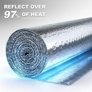 Air Bubble Film Reflective Waterproof Aluminum Foil Thermal Insulation Wrap for Garage Warehouse Workshop Window and Roof