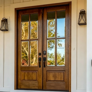 Triple Glass Aluminum Clad Timber Casement Doors