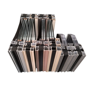 Aluminum Profile Sliding Door Slim Extruded Frameless Patio