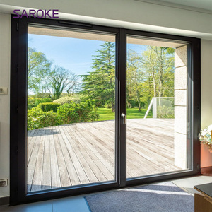 Sound Proof Interior Side Compression Aluminum Glass Sliding Door for Bedroom