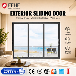 EEHE AS2047 CE Certified Glass Sliding Door Hurricane Resistant
