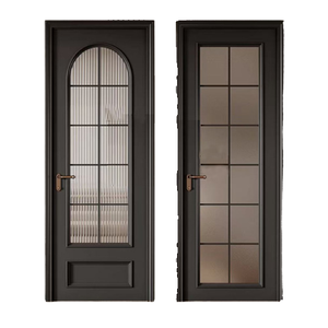 Aluminum Alloy Double Glazed Tempered Glass Waterproof Bedroom Kitchen Sliding Door NFRC American House Contractor Sliding Door