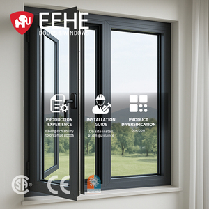EEHE Modern Arched Thermal Insulation NFRC Certified Double Glazed Windows