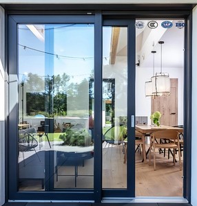 Modern Aluminum Alloy Sliding Windows And Doors With Tempered Glass Soundproof Exterior Use