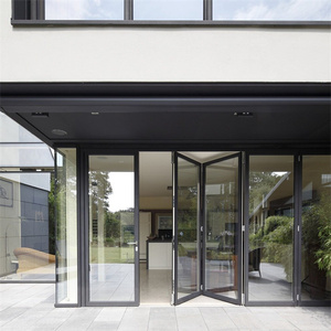 TOMA-as2047 Aluminium Bifold Sliding Door Darkly Glass Thermal Break