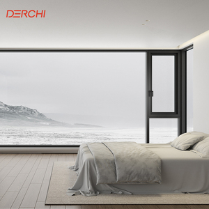 DERCHI AS2047 Aluminum Awning Windows Double Glazed Soundproof Aluminum Frame Windows for House