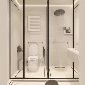 T-shaped Aluminum Alloy Sliding Partition Shower Room Screen