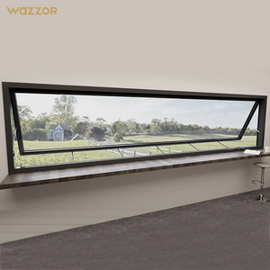 Wazzor Top-Out Awning Window Australia Standard Aluminum Glass Gas Strut Window