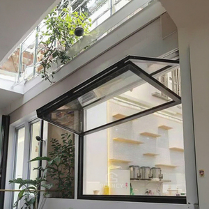 Aluminum Folding Windows With Double Glazing Vertical Opening